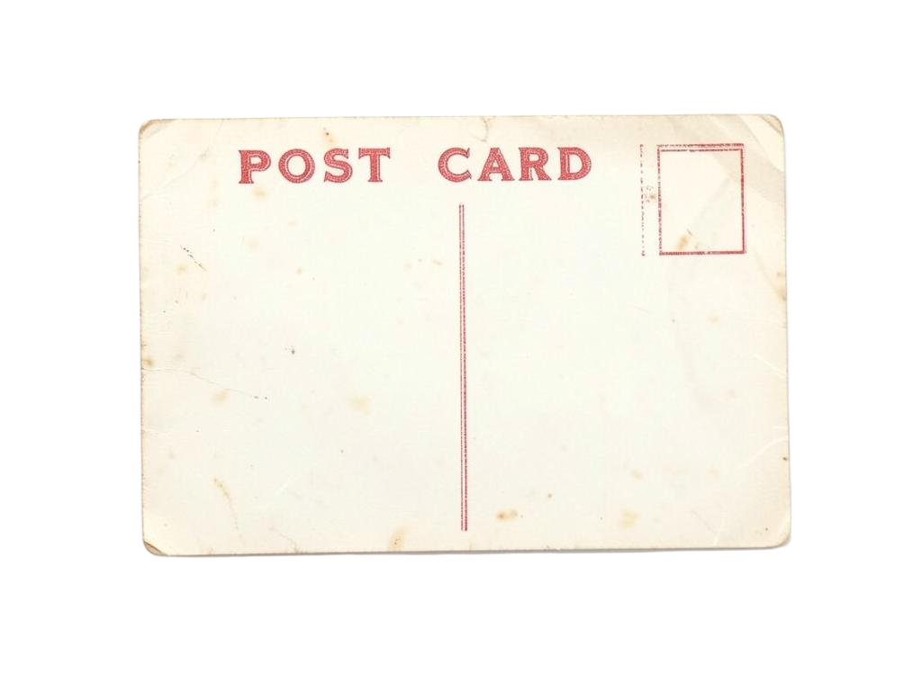 A blank vintage postcard